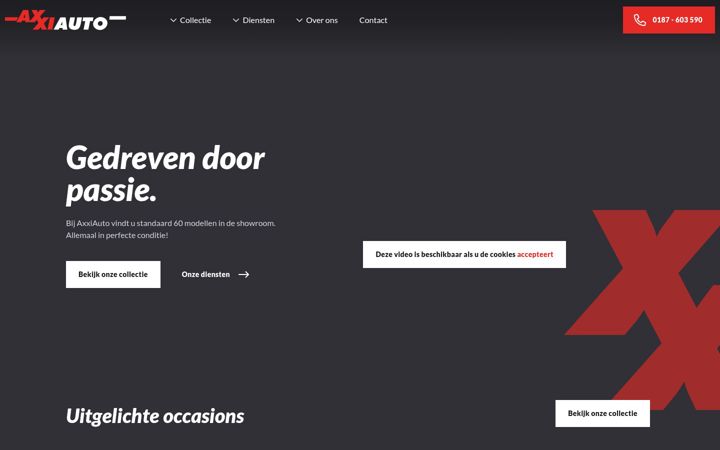 Screenshot of axxiauto.nl