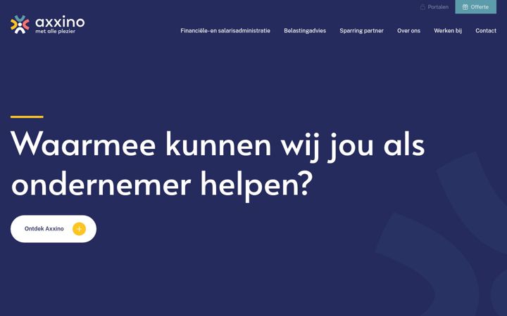 Screenshot of axxino.nl