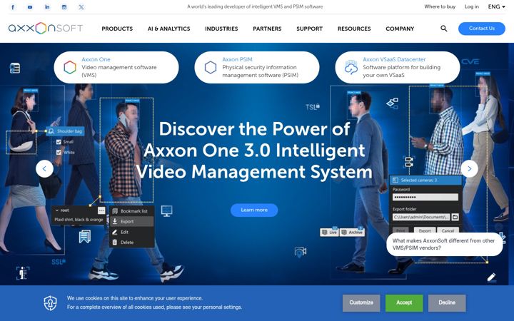 Screenshot of axxonsoft.uk