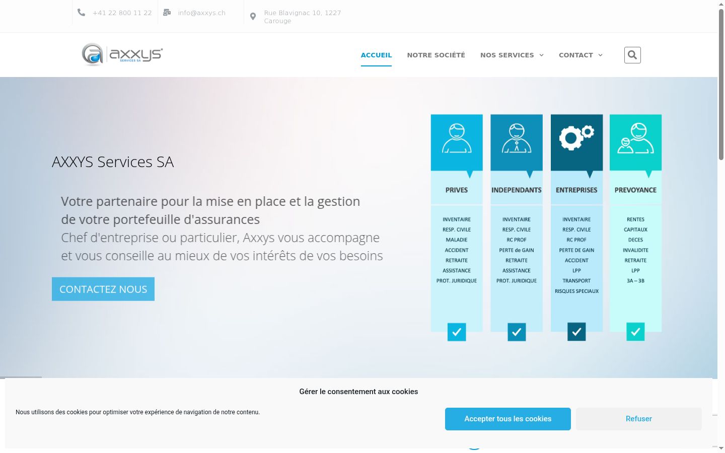 Screenshot tal-banner tal-kunsens muri qabel kwalunkwe interazzjoni