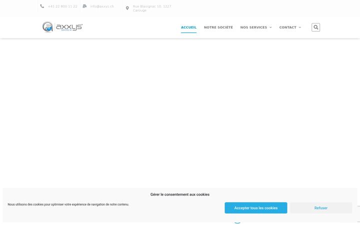 Screenshot of axxys.ch