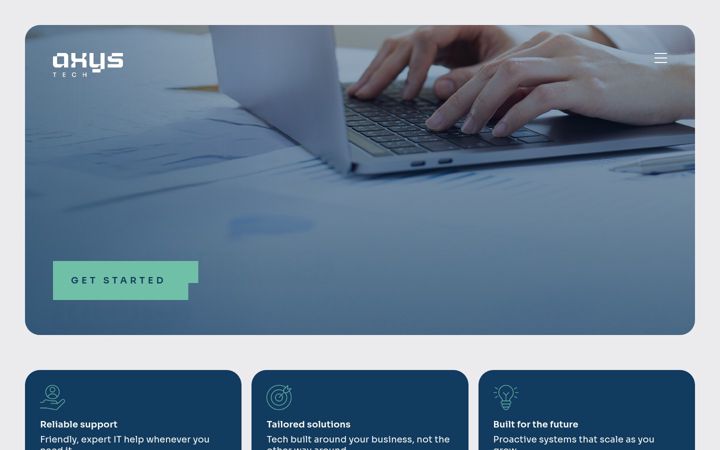 Screenshot of axystech.co.uk
