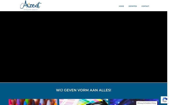 Screenshot of axzent.nl