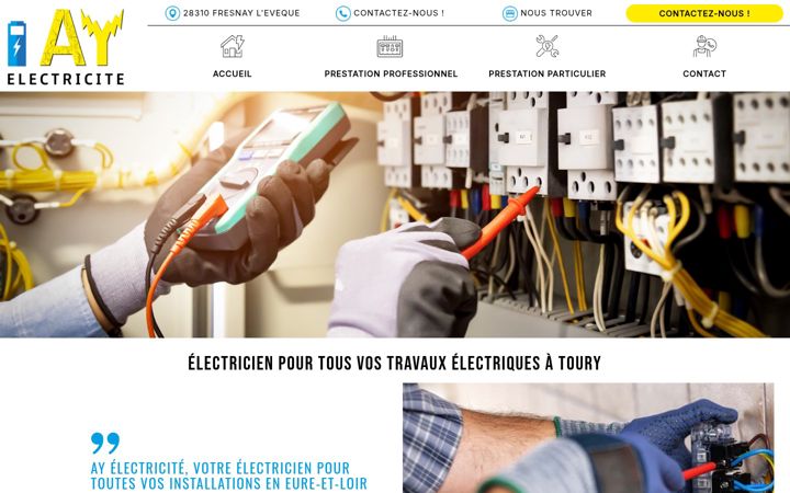 Screenshot of ay-electricite.fr