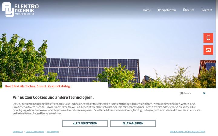 Screenshot of ay-elektrotechnik.de