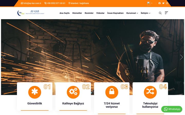 Screenshot of ay-kar.com.tr