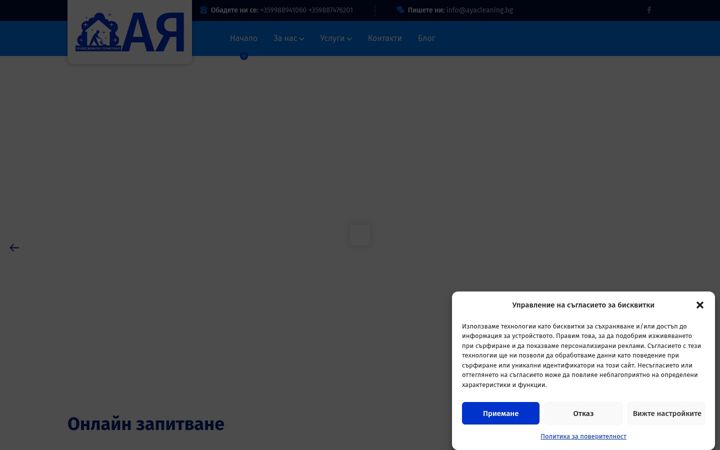 Screenshot of ayacleaning.bg