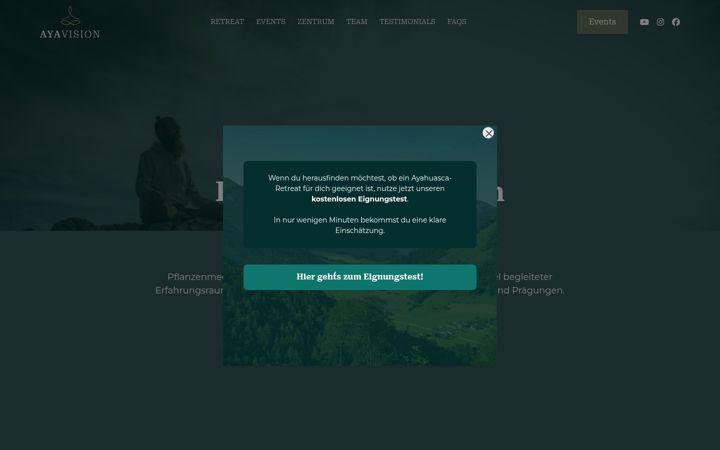 Screenshot of ayahuasca.at