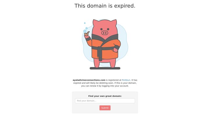 Screenshot of ayaladivineconnections.com