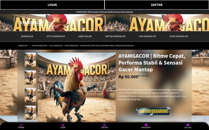 Screenshot of ayamgacor.net