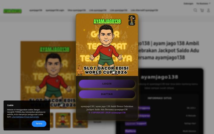 Screenshot of ayamjago138.net
