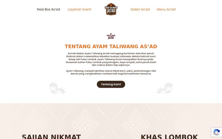 Screenshot of ayamtaliwangasad.com