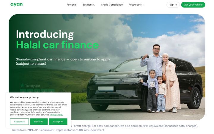 Screenshot of ayancapital.co.uk