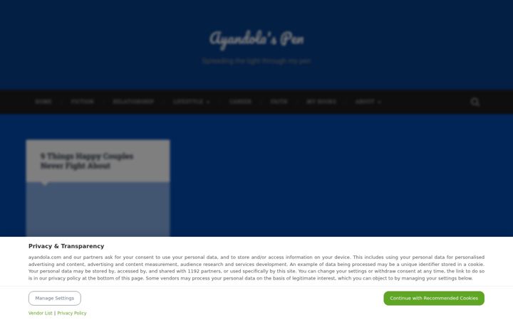 Screenshot of ayandola.com