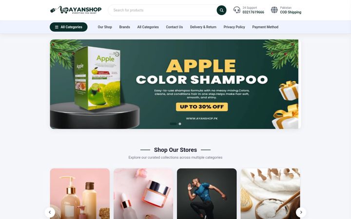 Zrzut ekranu ayanshop.pk
