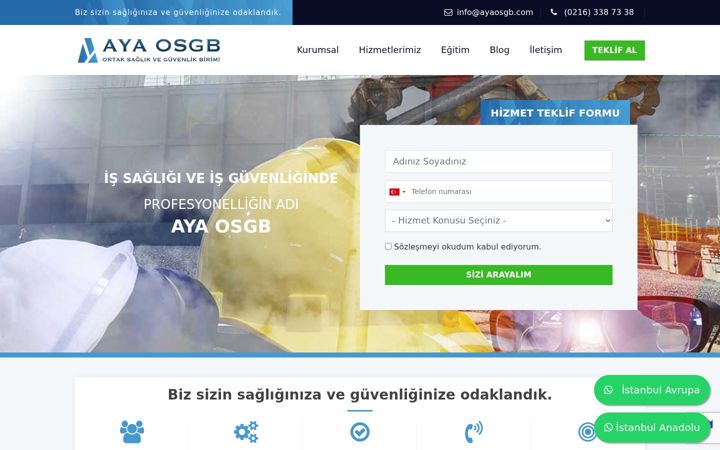 Screenshot of ayaosgb.com