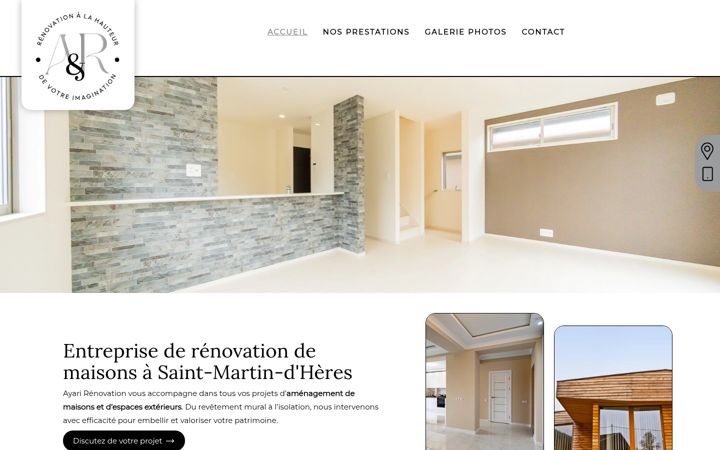 Screenshot of ayarirenovations.fr
