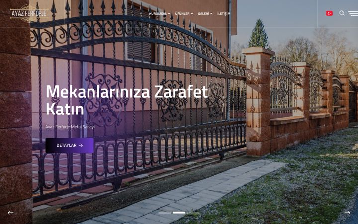 Screenshot of ayazferforje.com