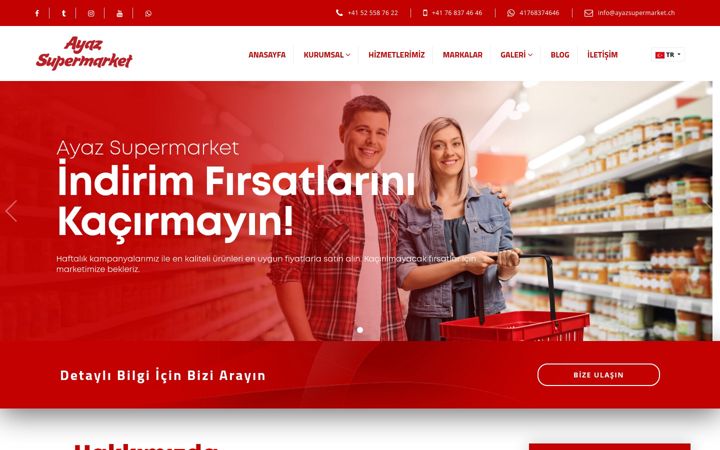 Screenshot of ayazsupermarket.ch