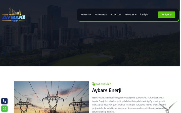 Screenshot of aybarsenerji.com.tr