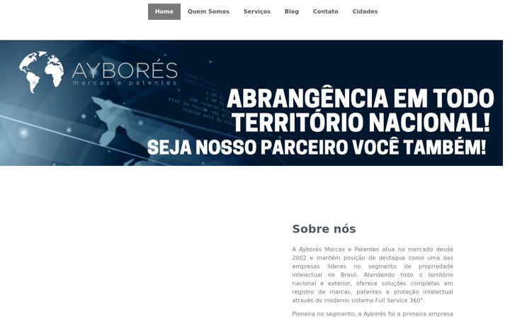 Screenshot of aybores.com.br