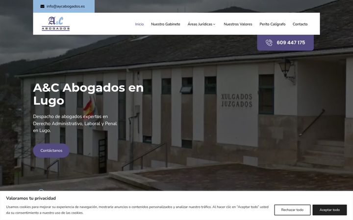 Screenshot of aycabogadoslugo.es