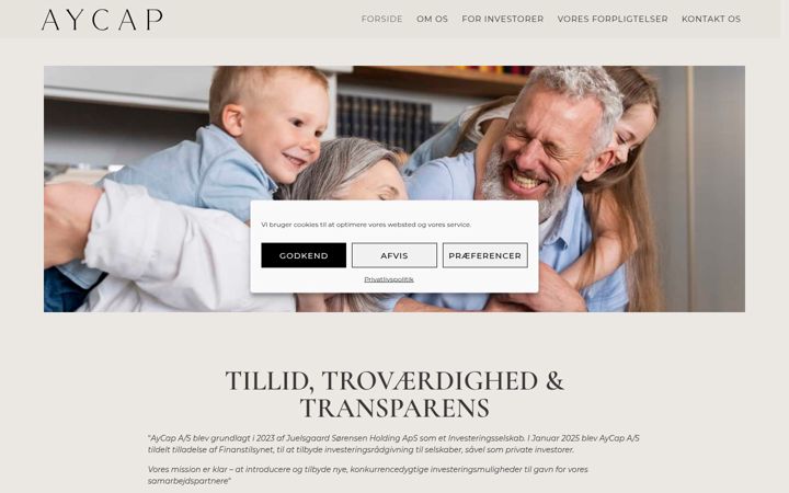 Screenshot of aycap.dk