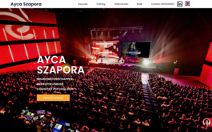 Screenshot of aycaszapora.nl