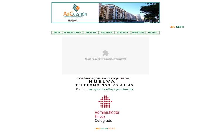 Screenshot of aycgestion.es