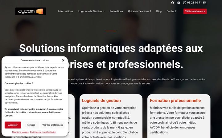 Zrzut ekranu aycom.fr