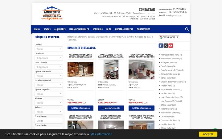 Screenshot of aycsas.com