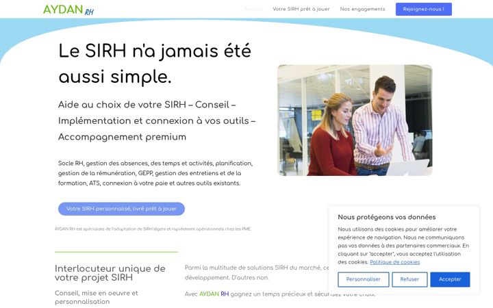 Screenshot of aydanrh.com