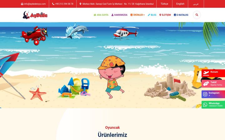 Screenshot of aydedetoys.com