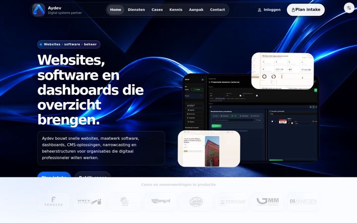 Screenshot of aydev.nl