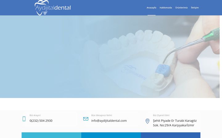 Screenshot of aydijitaldental.com