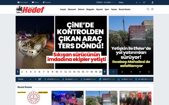 Screenshot of aydinhedef.com.tr