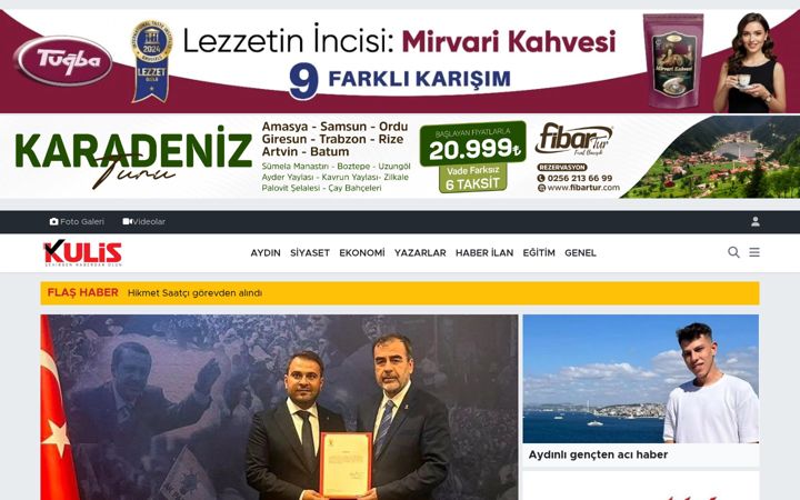 Screenshot of aydinkulis.com