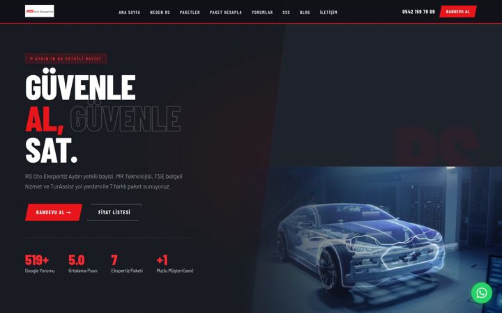 Screenshot of aydinotoekspertizz.com