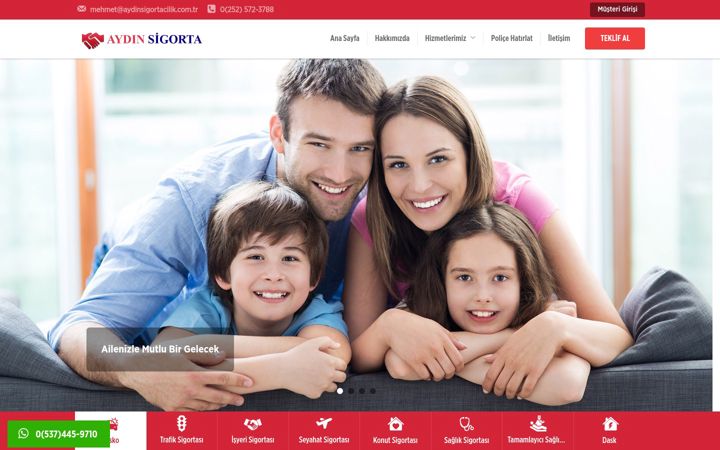 Screenshot of aydinsigortacilik.com.tr
