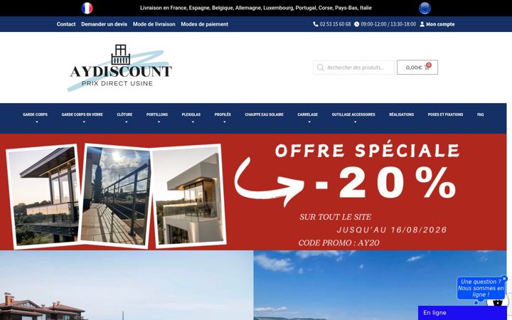 Zrzut ekranu aydiscount.fr
