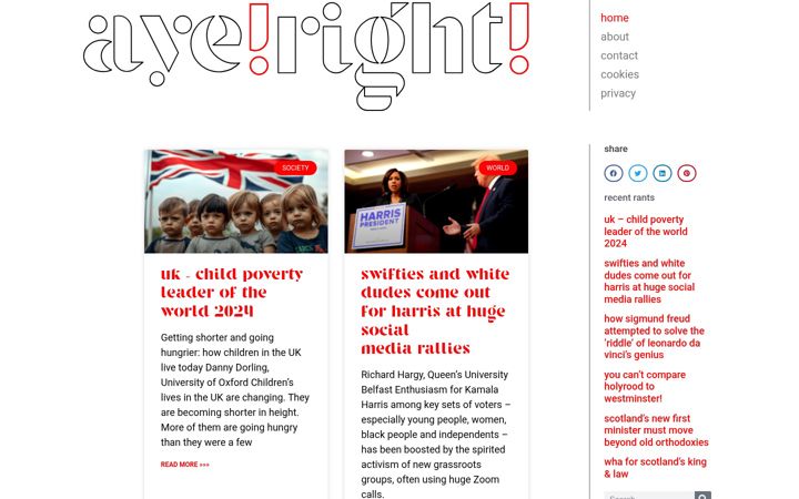 Screenshot of aye-right.co.uk