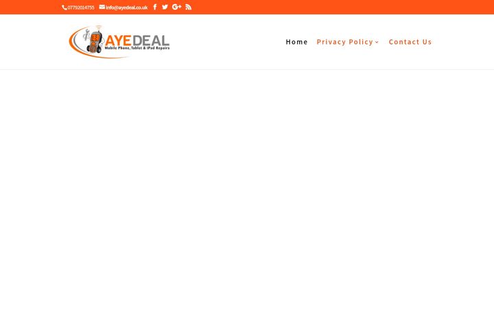 Captura de ecrã de ayedeal.co.uk