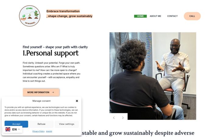 Screenshot of ayemle-coaching.com