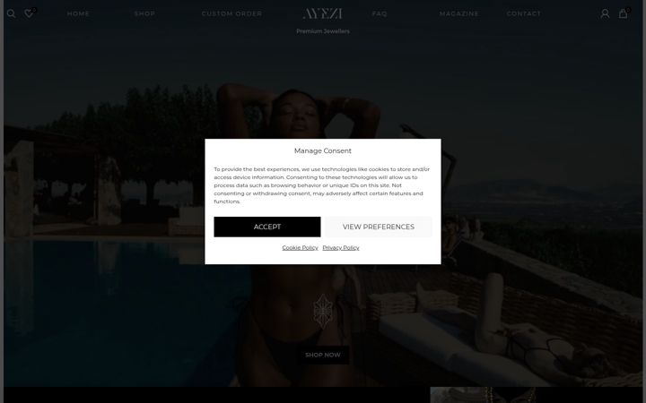 Screenshot of ayezi.gr