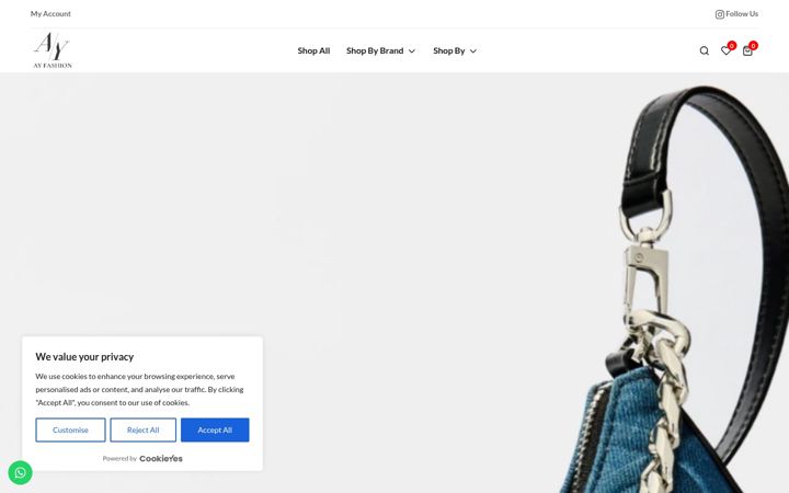 Screenshot of ayfashionlb.com