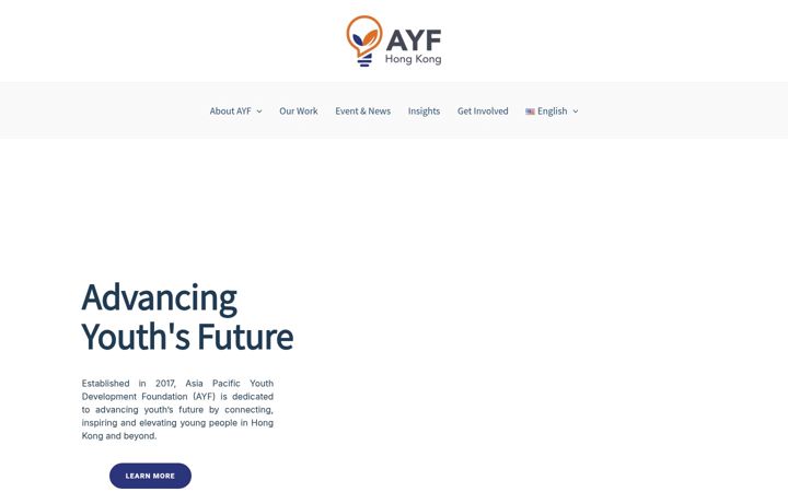 Screenshot of ayfhk.org