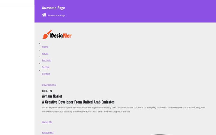 Screenshot of ayhamnasief.com