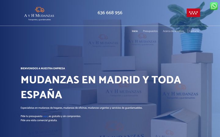 Screenshot of ayhmudanzas.com