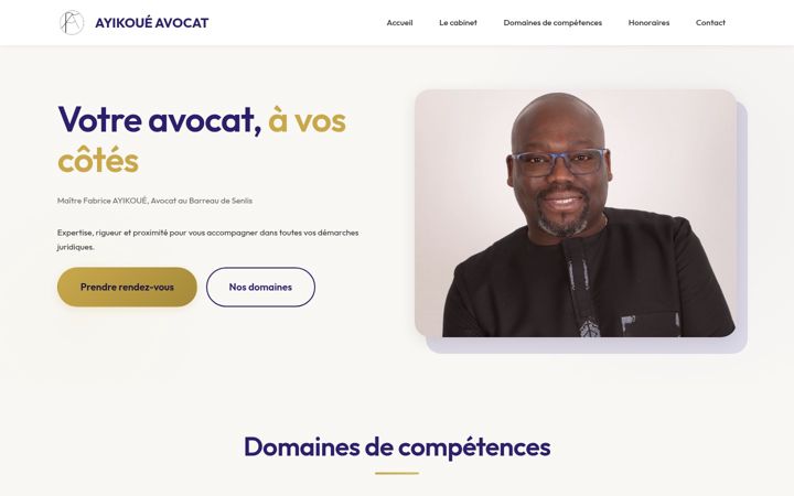 Screenshot of ayikoue-avocat.fr