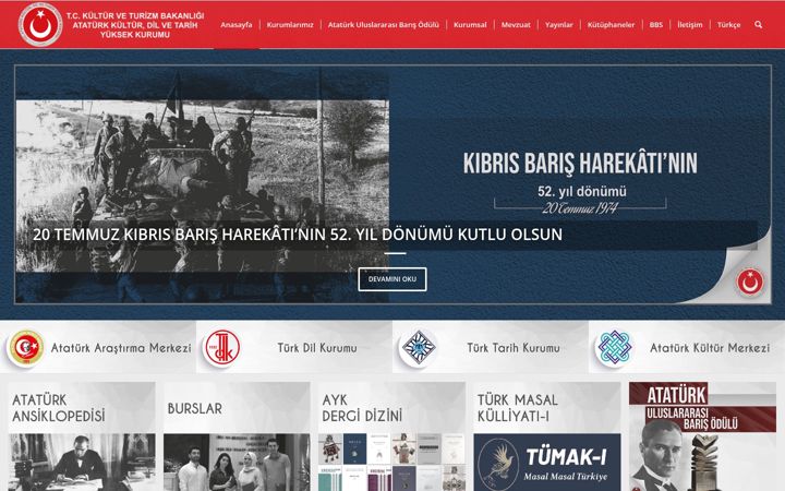 Screenshot of ayk.gov.tr